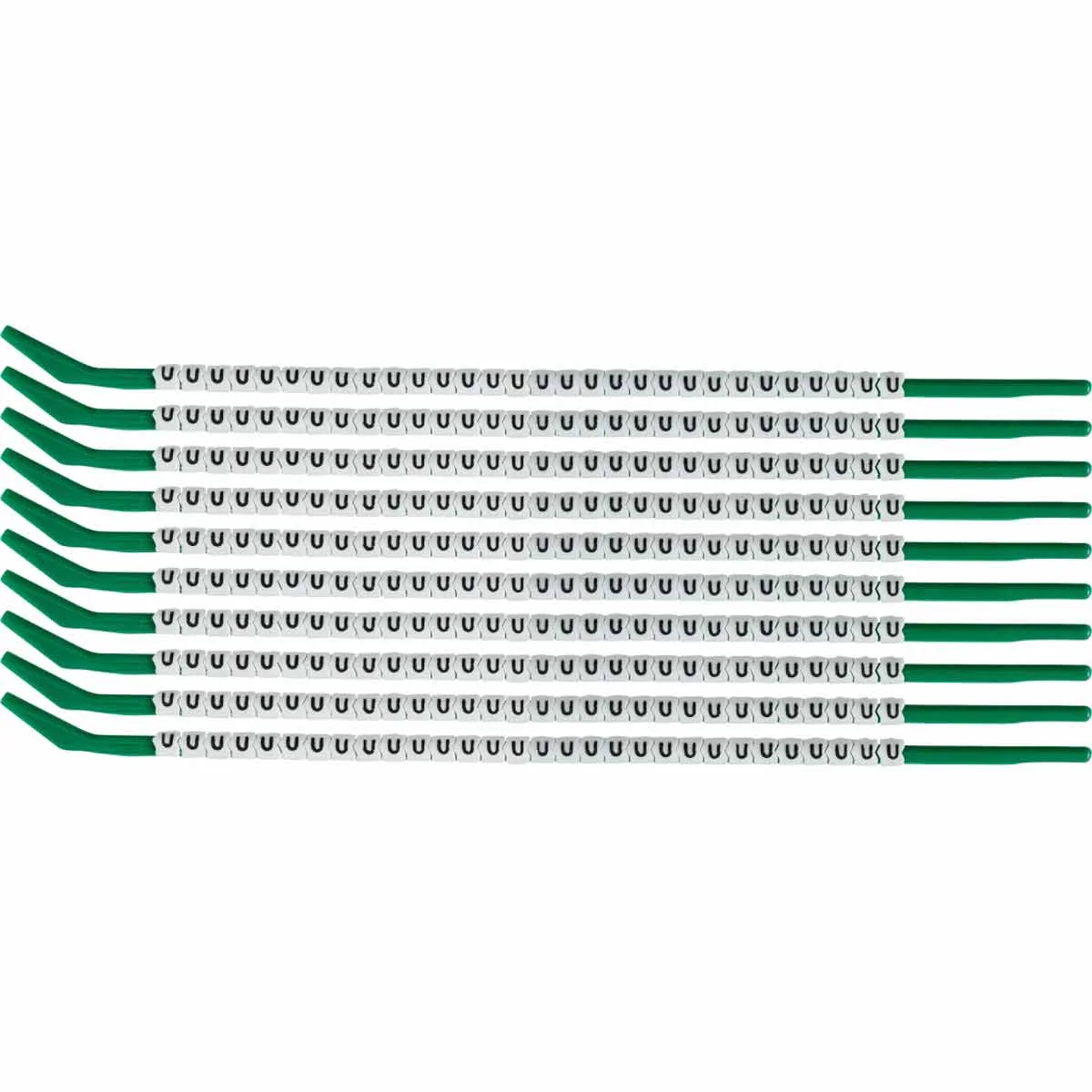 brd133180 - SCN-09-U клипсы белые, 300шт/упак, для провода 2,5-3,0мм диаметра, легенда U