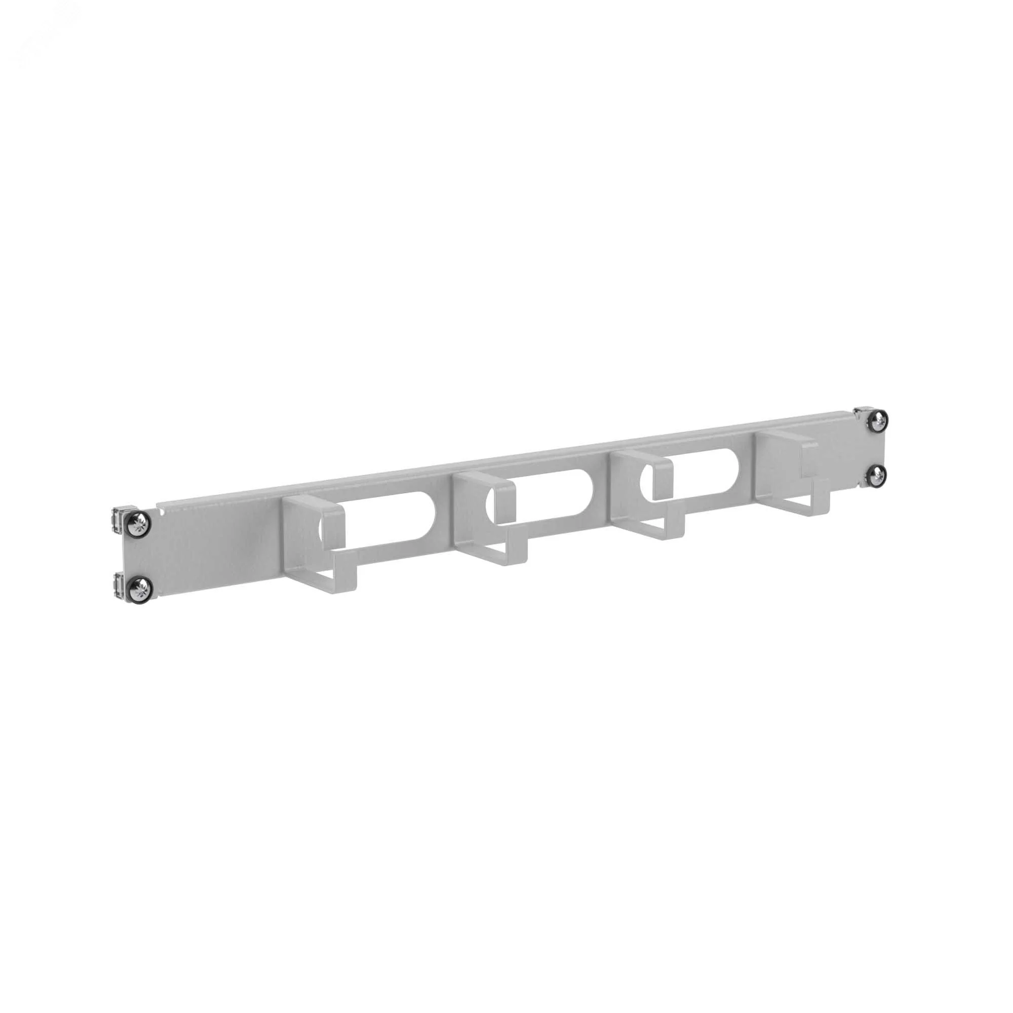 Кабельный органайзер 4 кольца с отверстиями, 1U для 19" IT-корпусов, RAL7035 R5PCF191HE