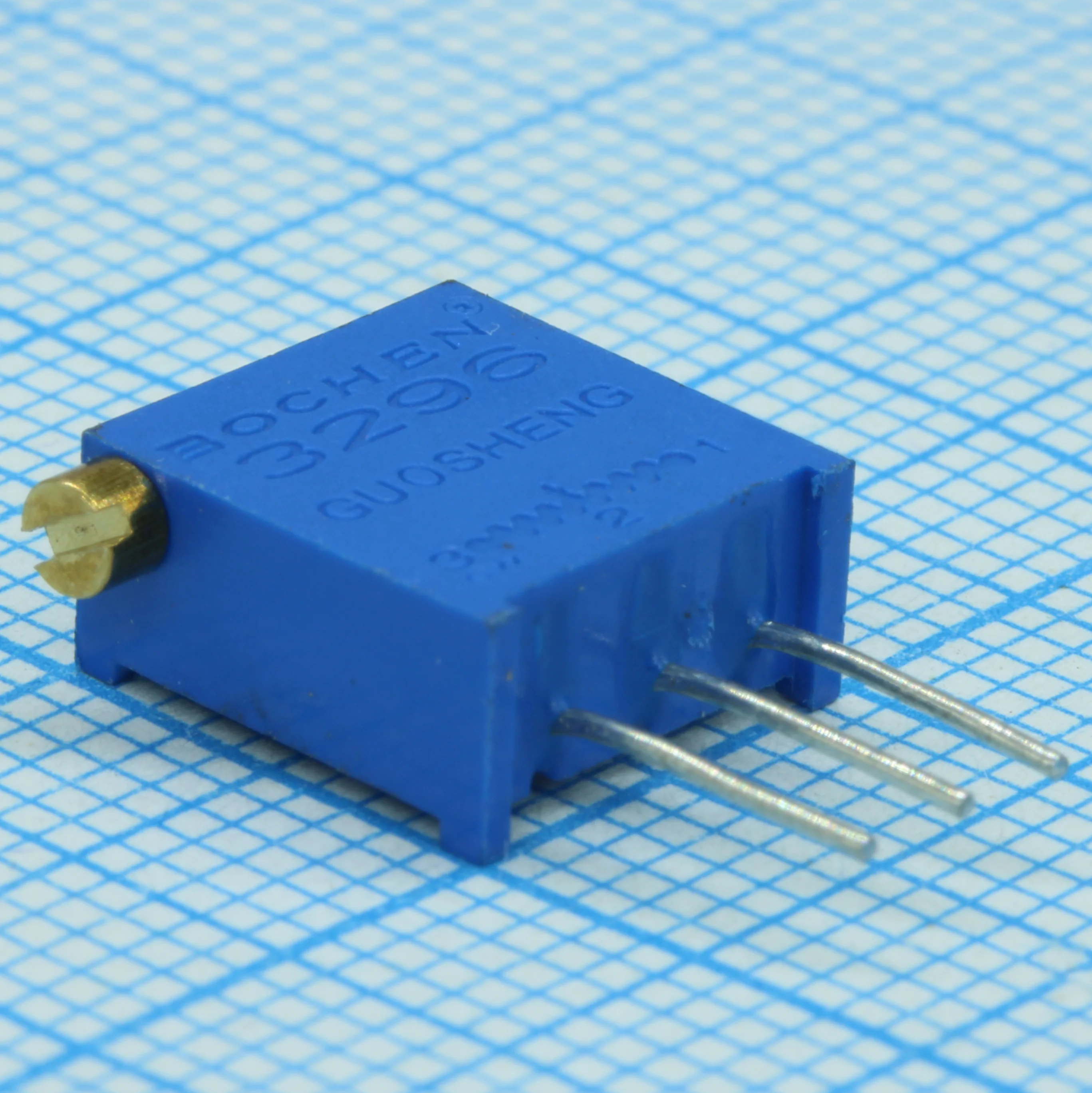 3296X-1-502 - Потенциометр многооборотный 5кОм 0.5Вт PC PIN