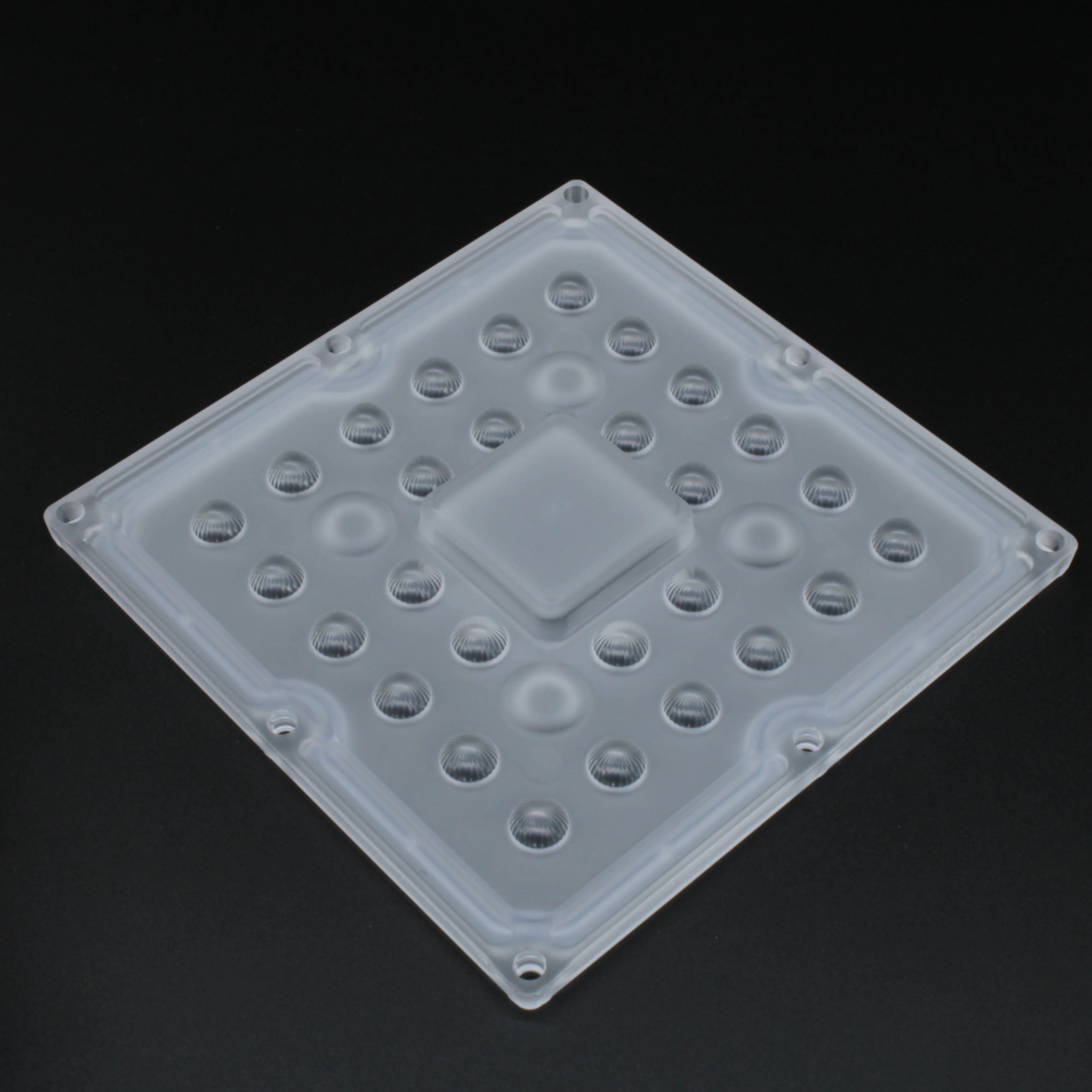 ALHB100D28LED60G - Групповая линза на 28 светодиодов , диаграмма 60° , 100x100mm, PC