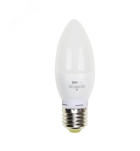 Лампа светодиодная PLED-ECO 5Вт C37 свеча 4000К нейтр. бел. E27 400лм 230В 2855329A