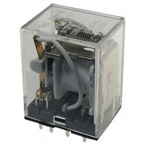TRY-12VDC-S-4C - реле силовое 12VDC, 5А, 4переключения / 28х21.5х35.5мм