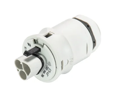 Разъем RST20i3 96.032.2053.0 - Вилочный разъем в панель, М20, IP68(69k), 3 полюса, пружинная фиксация провода, номинальные характеристики: 250V+РЕ, 20A, цвет: белый, серия RST Classic