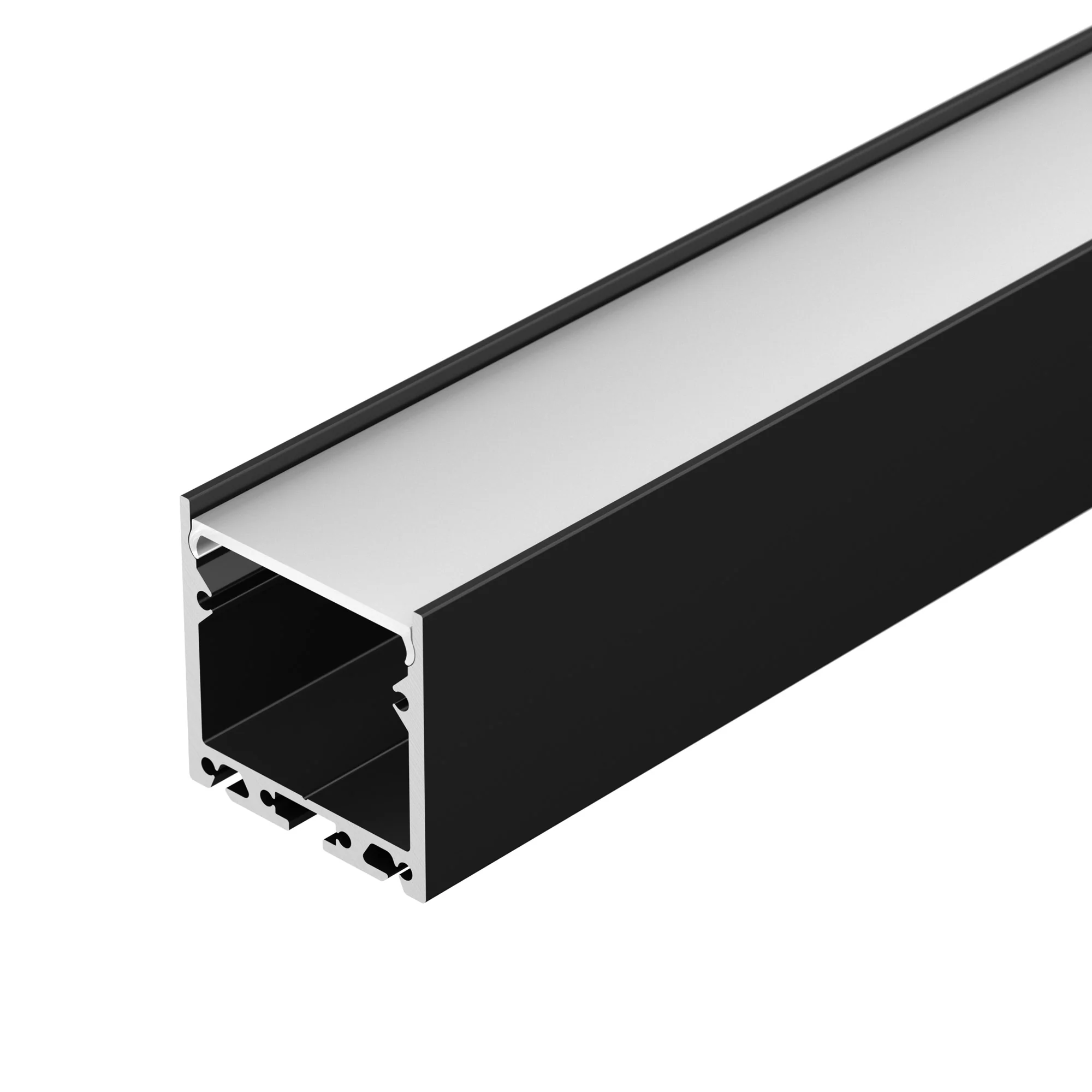 Профиль с экраном SL-LINE-3535-2500 BLACK+OPAL 027986 - Комплект с экраном. Алюминиевый профиль для светодиодных лент и линеек. Цвет - чёрный RAL9005 (порошковая окраска). Габаритные размеры (LхWхH): 2500x35x35 мм. Ширина площадки для ленты 31 мм. Заглушк
