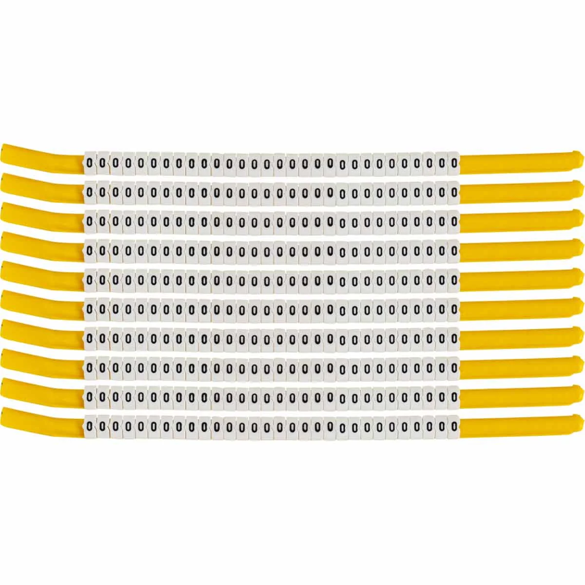 brd133324 - SCN-18-O-CAP клипсы  белые, 300шт/упак, для провода 4,6-5,9мм диаметра, легенда O