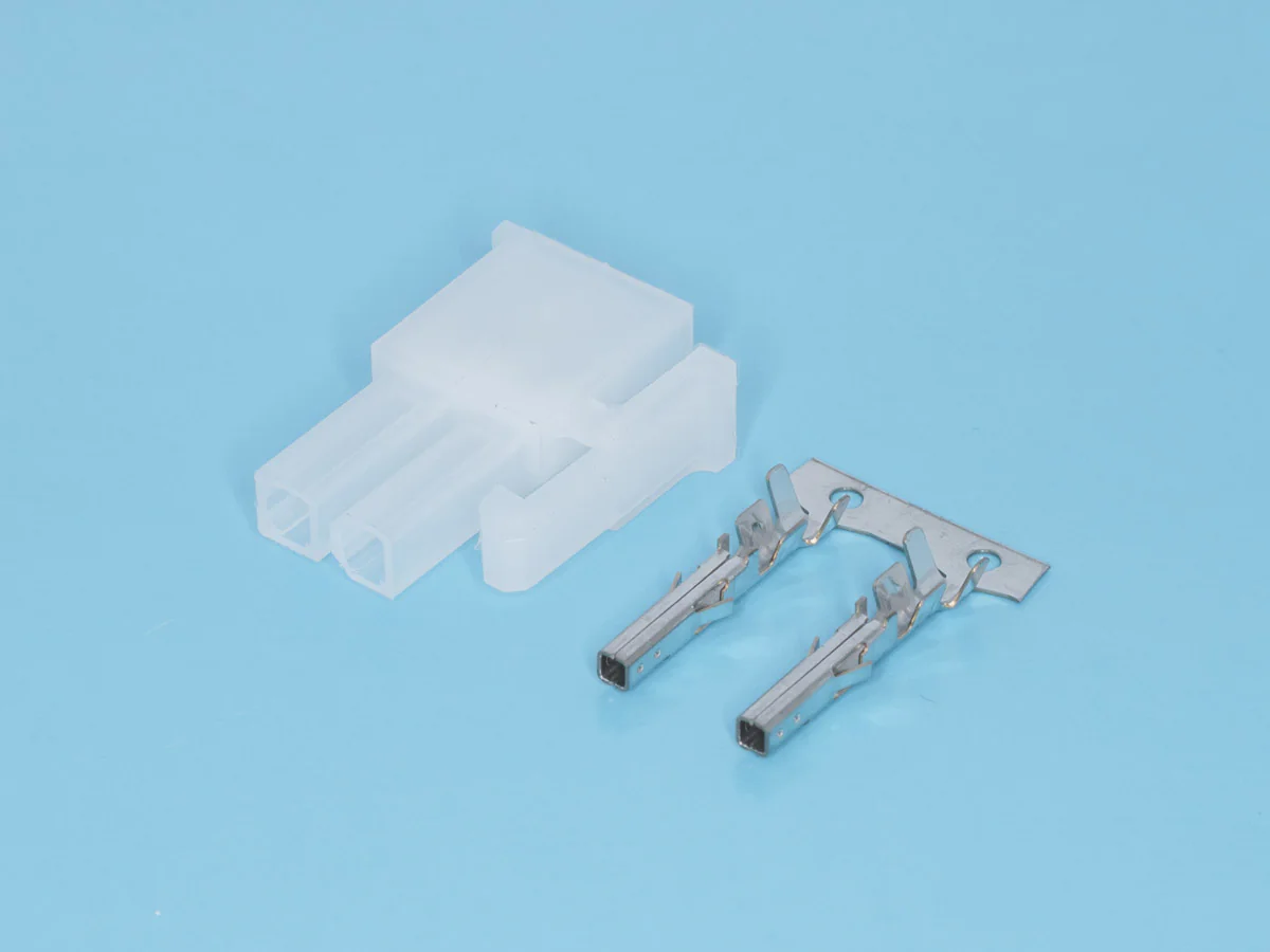 MF-2F - Разъем питания (с контактами) Mini-Fit, 2pin, гнездо на кабель, шаг 4,2мм