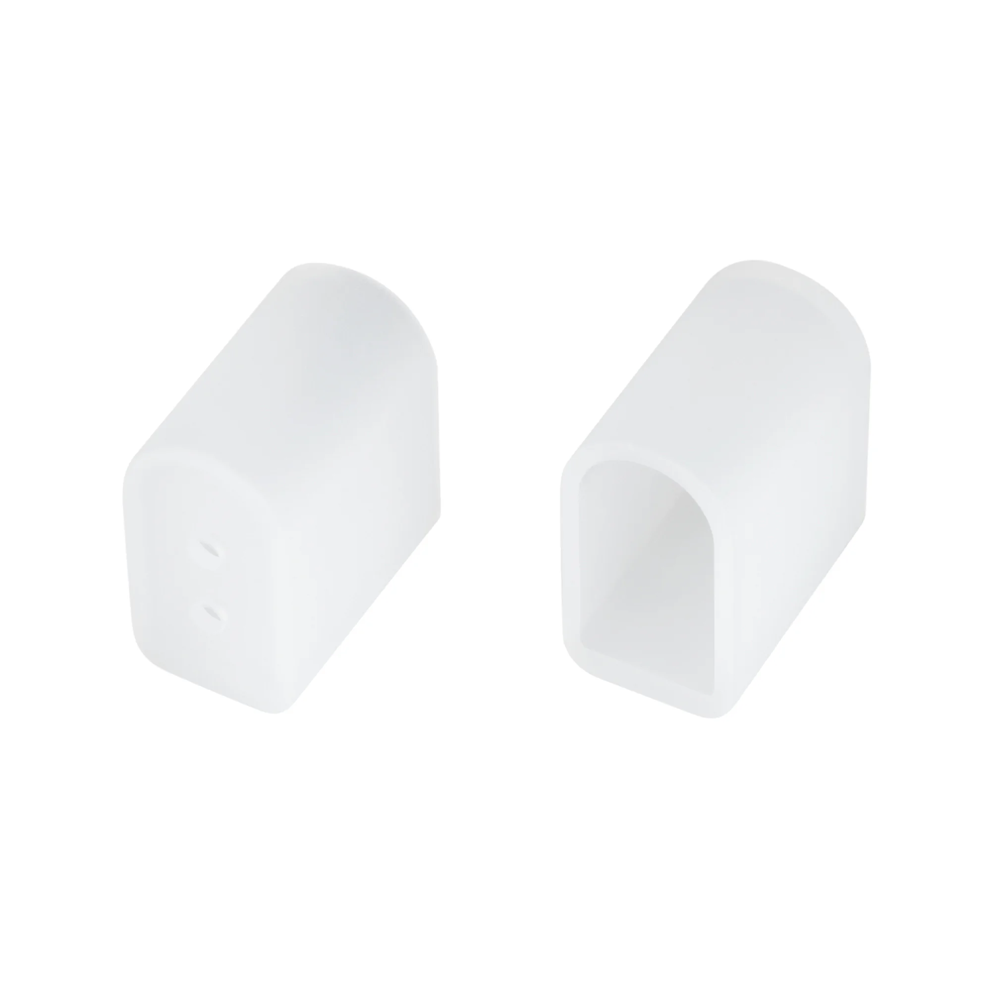 Заглушка AURORA-1608-CAP-SET-WH 039360 - Комплект силиконовых заглушек для гибкого неона AURORA, сечение 16х8мм. В комплекте заглушка с выводом под кабель питания (1шт) и глухая заглушка (1шт). Использовать с герметиком.