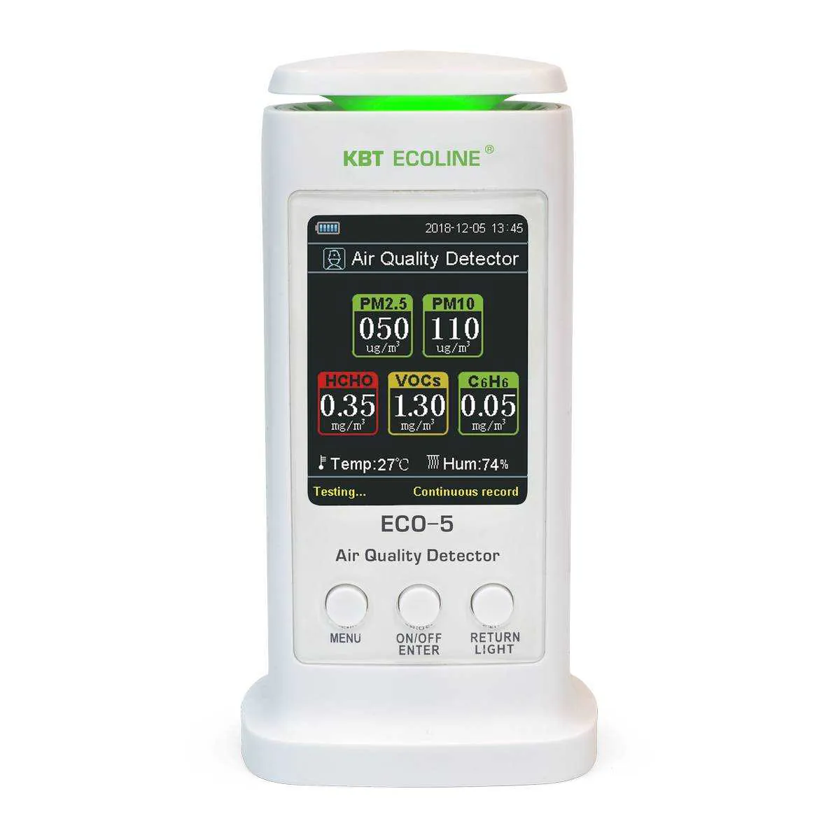 ECO-5 серия ECOLINE - Анализатор воздуха для определения содержания мелкодисперсной пыли, формальдегидов, летучих органических веществ и бензола в воздухе