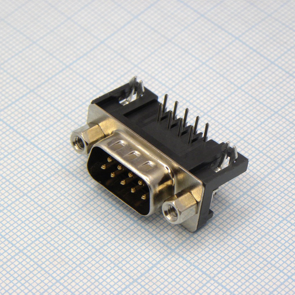 DS1037-09MNAKT74-0CC - Вилка 9 pin на плату, шаг 2.77мм