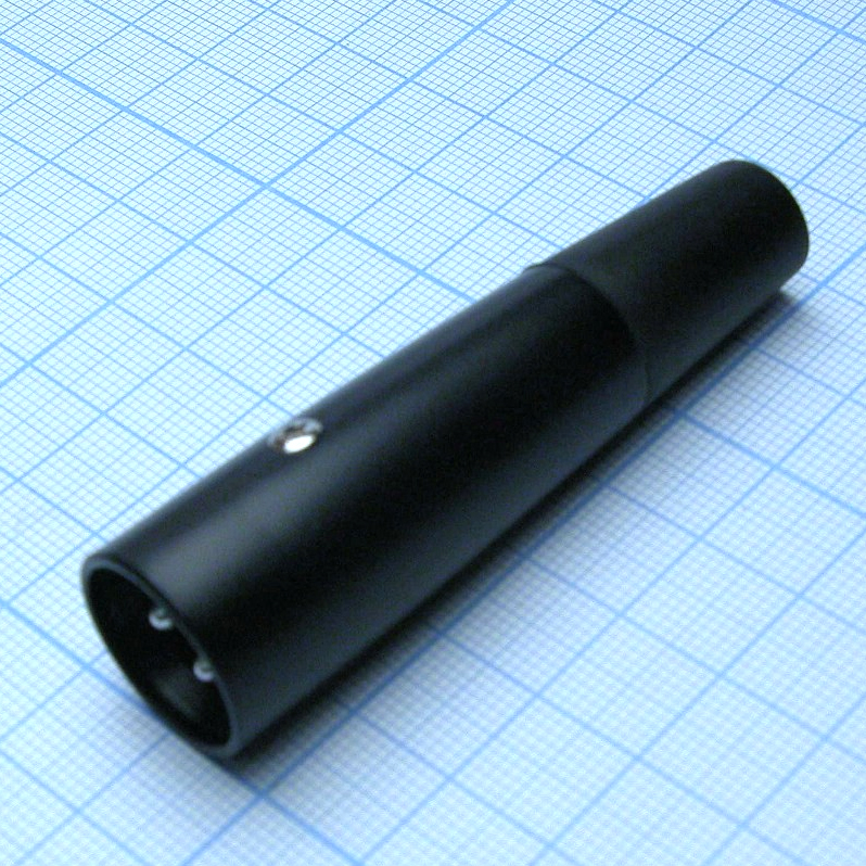 CANNON 56 3M - Аудио разъём XLR - вилка кабельная, 3 контакта, цвет - чёрный